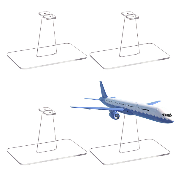 4Pcs Acrylic Action Figure Display Holders