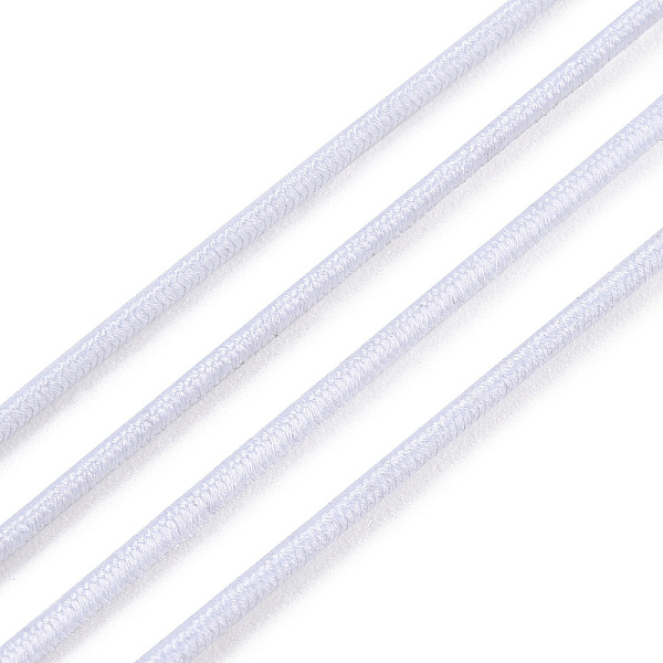 

PandaHall Round Polyester Elastic Cord, Adjustable Elastic Cord, with Spool, WhiteSmoke, 1mm, about 49.21 Yards(45m)/Roll Elastic Fibre..., White
