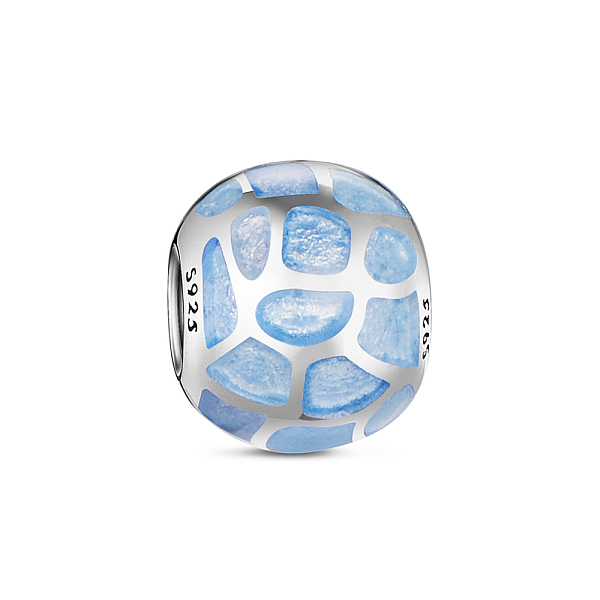 

PandaHall TINYSAND 925 Sterling Silver European Beads, Blue Ocean Style, Large Hole Beads, Rondelle, Platinum, 10.71x9.15mm, Hole: 4.69mm...