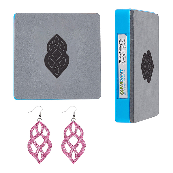 

PandaHall SUPERDANT Hollow Leaf Earring Leather Wooden Die Cut Flower Dangle Earrings Cutting Dies Leather Craft Cutting Machine Faux...