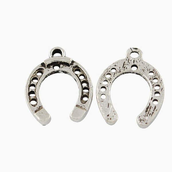 

PandaHall Tibetan Style Alloy Horseshoe Pendants, Cadmium Free & Lead Free, Antique Silver, 30x22x2mm, Hole: 2mm Alloy Letter U