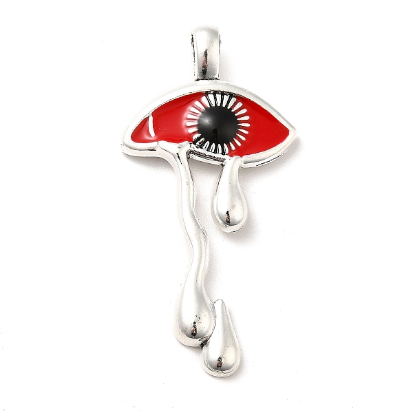 

PandaHall Alloy Enamel Pendants, Platinum, Eye with Tear, Red, 47.5x23.5x3.5mm, Hole: 3.5x5mm Alloy+Enamel Eye Red