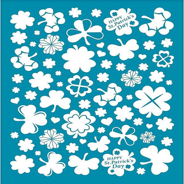 

PandaHall Silk Screen Printing Stencil, for Painting on Wood, DIY Decoration T-Shirt Fabric, Saint Patrick's Day Themed Pattern, 100x127mm..., Cyan