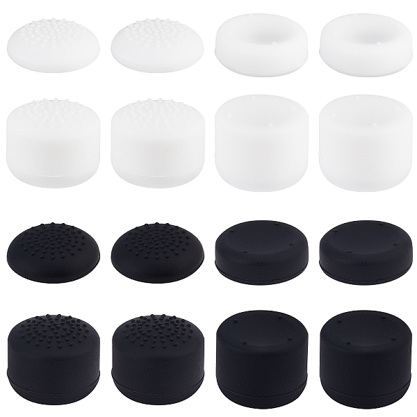 

PandaHall OLYCRAFT 16Pcs Thumb Grips Joystick Cap Analog Stick Cover Silicone Analog Controller Gamepad Raised Antislip Thumb Stick Grips..., Multicolor