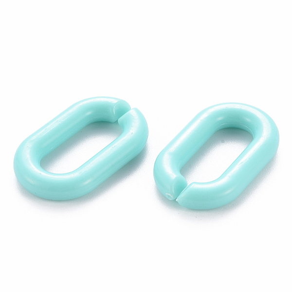 

PandaHall Opaque Acrylic Linking Rings, Quick Link Connectors, for Cable Chains Making, Oval, Mixed Color, 27x16.5x4mm, Inner Diameter..., Multicolor