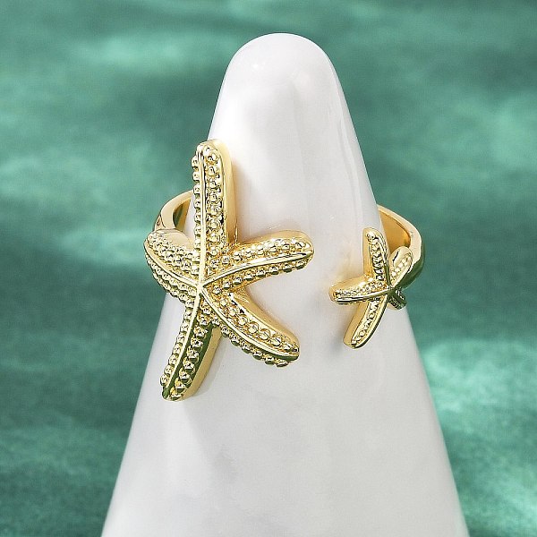Brass Open Cuff Rin… - image
