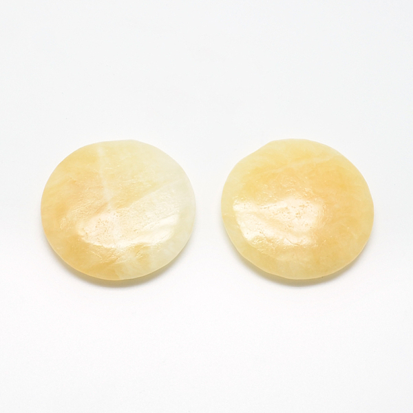 

PandaHall Natural Topaz Jade Cabochons, Flat Round, 45x8.5mm Topaz Jade Flat Round