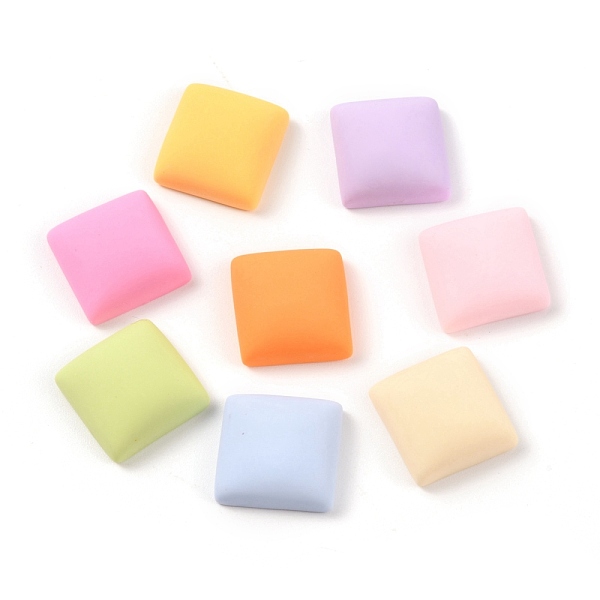 

PandaHall Resin Cabochons, Square, Mixed Color, 15.5x15x7mm Resin Square Multicolor