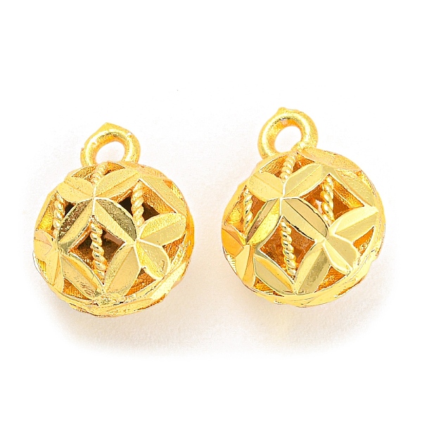 

PandaHall Rack Plating Brass Charms, Cadmium Free & Lead Free, Long-Lasting Plated, Hollow Flower Charm, Real 18K Gold Plated, 13.5x10mm...