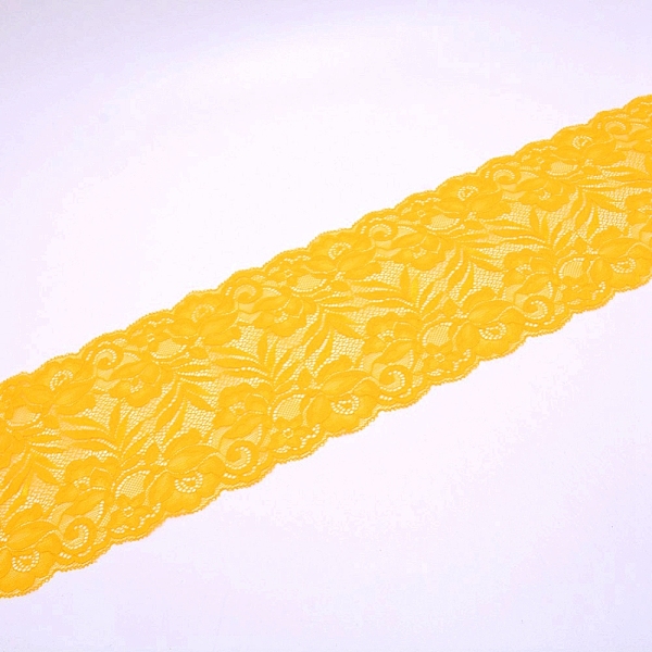 

PandaHall Lace Trim, Polyester Ribbon for Jewelry Making, Gold, 5-7/8 inch(150mm) Polyester Gold