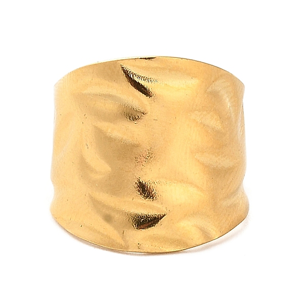 

PandaHall 304 Stainless Steel Open Cuff Ring, Wide Band Ring, Golden, US Size 8(18.1mm) 304 Stainless Steel