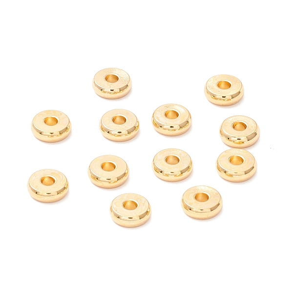 

PandaHall 202 Stainless Steel Beads, Disc/Flat Round, Real 18K Gold Plated, 6x2mm, Hole: 2mm 202 Stainless Steel Disc