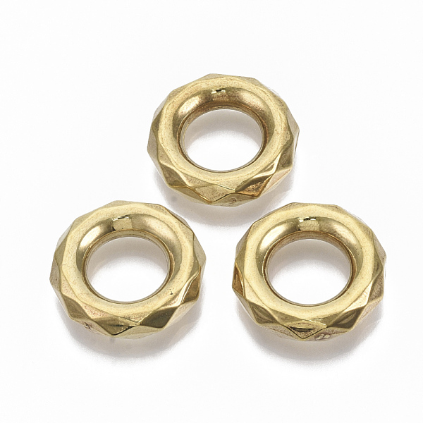 

PandaHall CCB Plastic Linking Rings, Faceted, Ring, Golden, 24x6mm, Inner Diameter: 12.5mm, about 260pcs/500g Plastic Ring