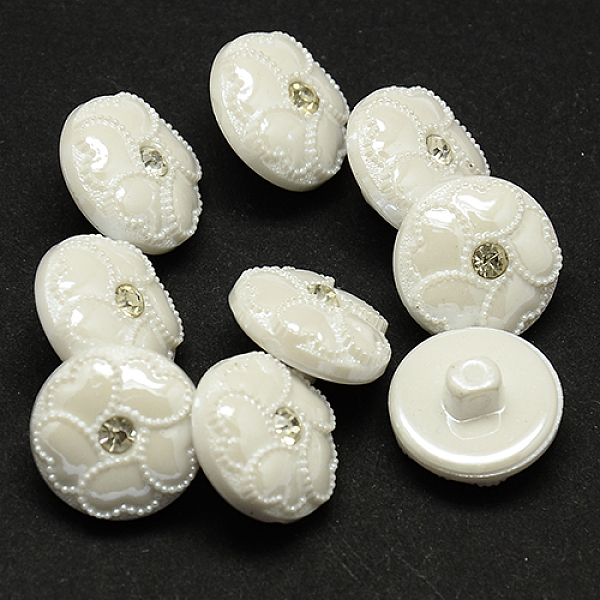 Taiwan Acrylic Rhinestone Shank Buttons