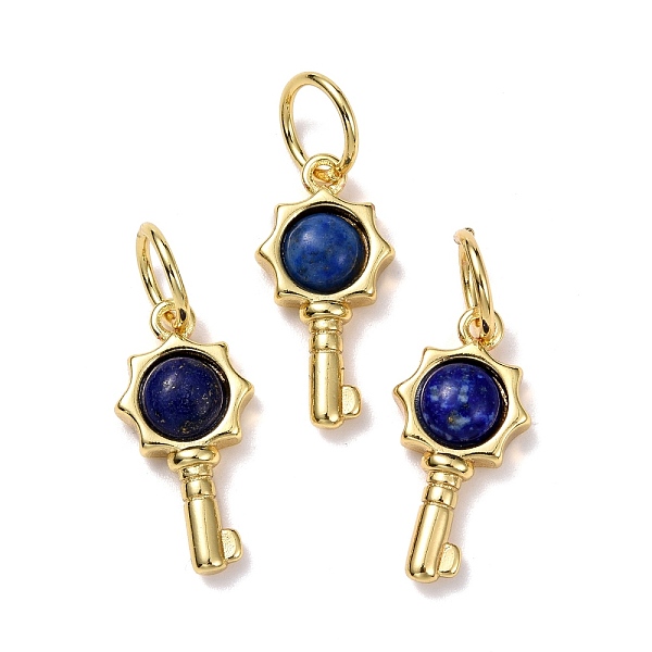 

PandaHall Natural Lapis Lazuli Pendants, with Golden Brass Findings, Key, 20x10x4mm, Hole: 6.2mm Lapis Lazuli Key