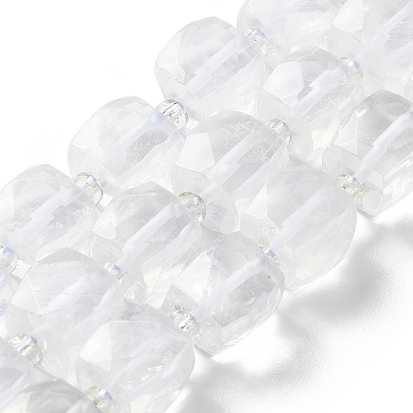 

PandaHall Natural Quartz Crystal Beads Strands, with Seed Beads, Cube, Faceted, 9.5~11x9.5~10.5x9.5~10.5mm, Hole: 1.2mm, about 29pcs/strand...