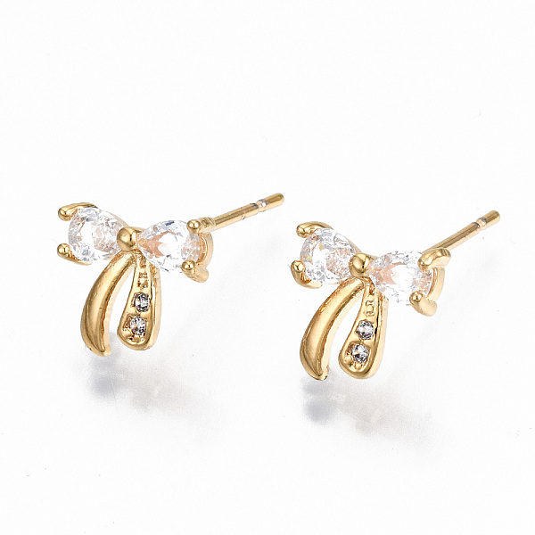 Brass Stud Earrings - image