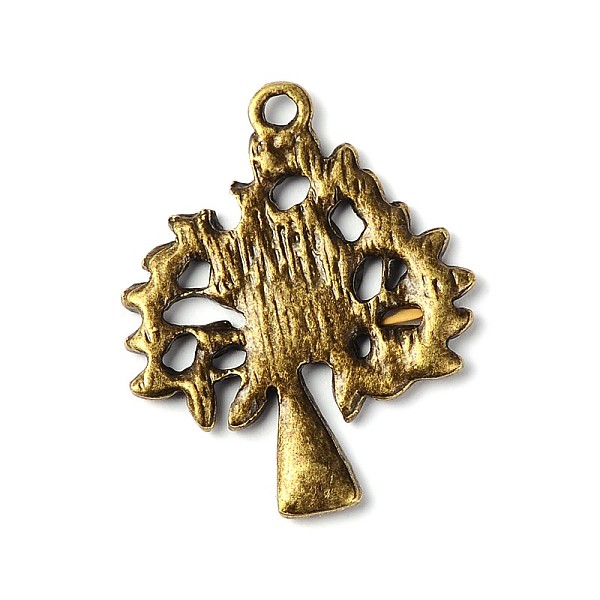 

PandaHall Tibetan Style Pendants, Lead Free & Nickel Free, Tree, Antique Bronze, 28x24x1.8mm, Hole: 2mm Alloy Tree