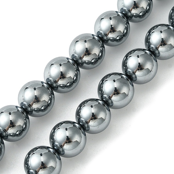 

PandaHall Terahertz Stone Beads Strands, Round, 10mm, Hole: 1mm, about 40pcs/strand, 15.16''(38.5cm) Terahertz Stone Round