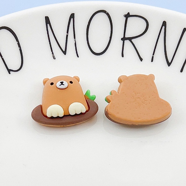 

PandaHall Camping Theme Opaque Resin Cabochons, Bear, 17x22mm Resin Bear