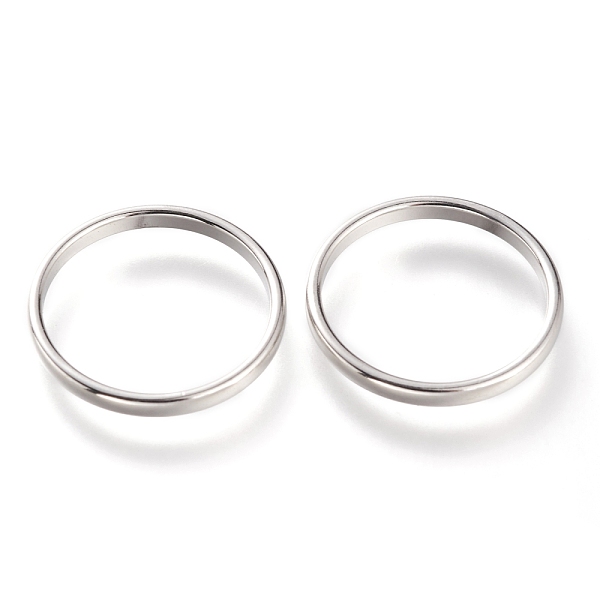 

PandaHall 304 Stainless Steel Plain Band Rings, Stainless Steel Color, 2mm, US Size 7~7 3/4(17.3~17.9mm) 304 Stainless Steel