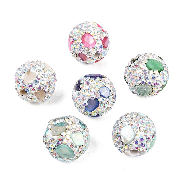 Perles de strass en pâte polymère manuelles