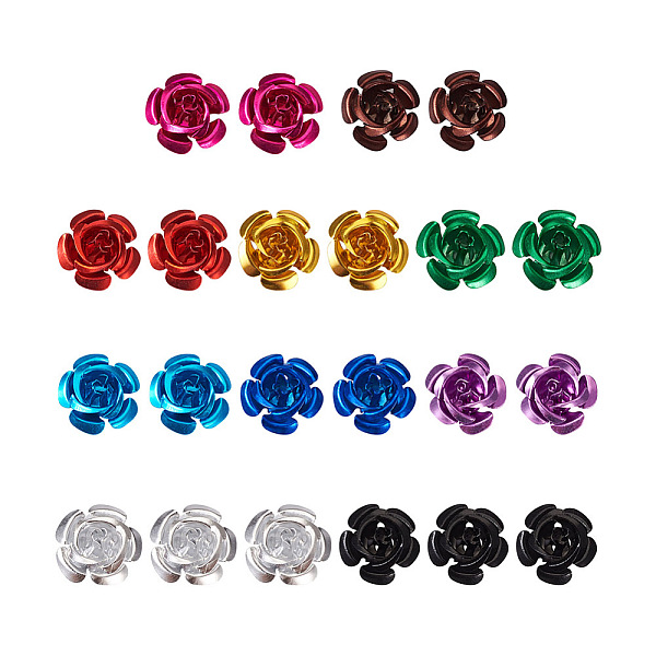 

PandaHall Fashewelry 300pcs 10 colors Aluminum Cabochons, Nail Art Decoration Accessories, for DIY Mobile Phone Decoration Accessories..., Multicolor