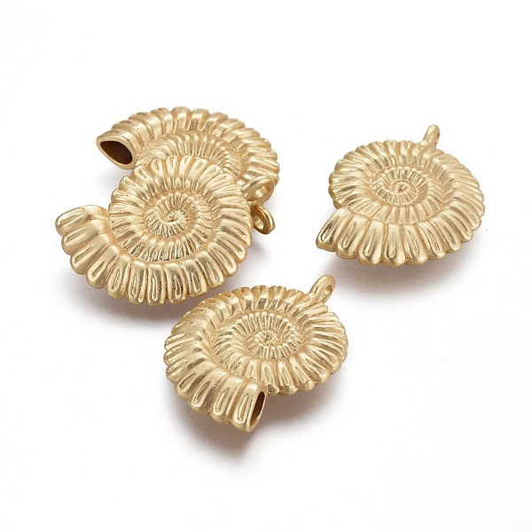 

PandaHall Tibetan Style Alloy Pendants, Lead Free & Nickel Free & Cadmium Free, Nautilus Shell, Matte Gold Color, 37x27x7mm, Hole: 3mm Alloy...