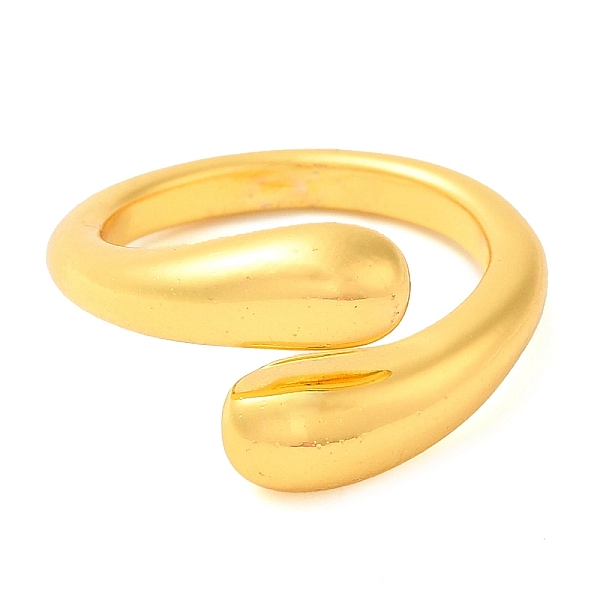 

PandaHall Zinc Alloy Teardrop Open Cuff Rings for Women, Golden, Inner Diameter: 17mm Alloy Teardrop