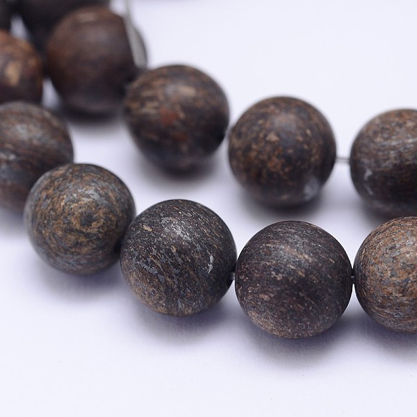 

PandaHall Natural Bronzite Beads Strands, Frosted, Round, 8mm, Hole: 1mm, about 45~48pcs/strand, 15.5 inch Bronzite Round