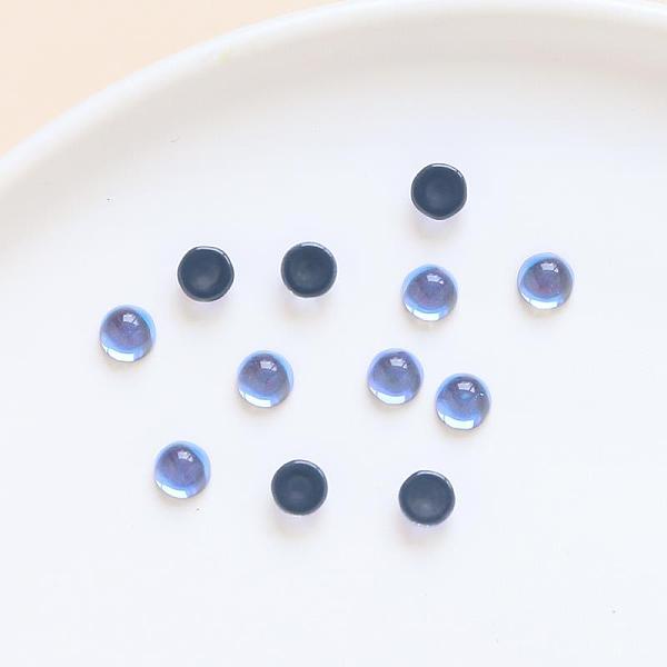 

PandaHall Translucent Resin Cabochons, Water Ripple Half Round/Dome, Dark Slate Gray, 6x3mm Resin Half Round