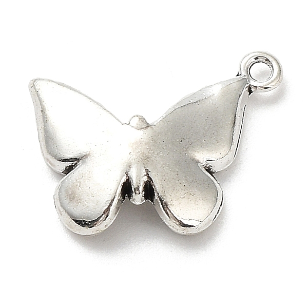 

PandaHall Alloy Pendants, Butterfly, Antique Silver, 13x17x4mm, Hole: 1mm Alloy Butterfly
