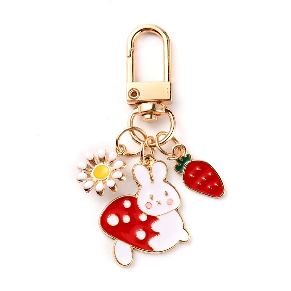 Alloy Enamel Pendant Keychains