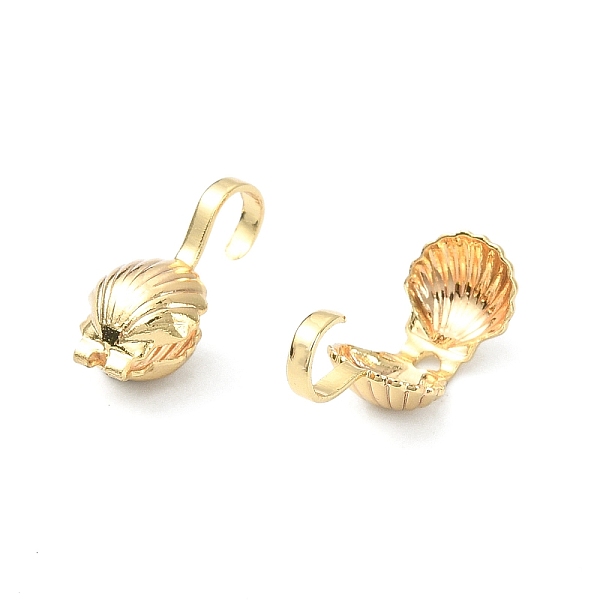 

PandaHall Brass Bead Tips, Calotte Ends, Clamshell Knot Cover, Shell, Real 18K Gold Plated, 16x5mm, Hole: 3mm, Inner Diameter: 4.5x4mm Brass