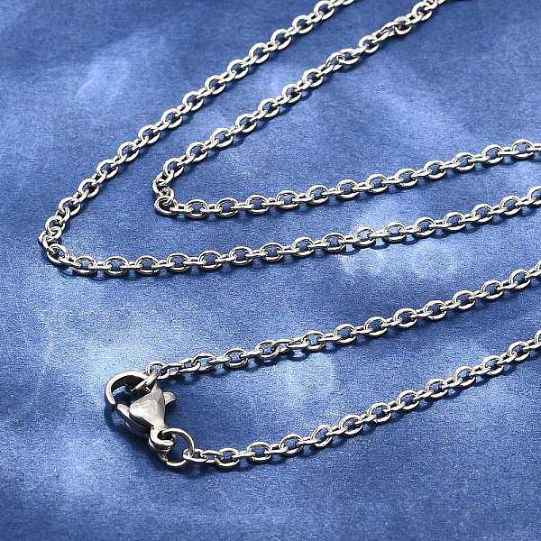 Tarnish Resistant 304 Stainless Steel Cable Chains Necklace Making