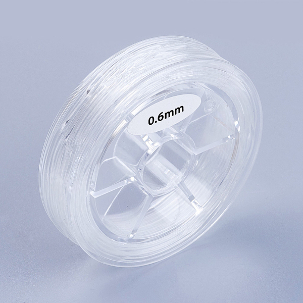 

PandaHall Round Japanese Elastic Crystal String, Elastic Beading Thread, for Stretch Bracelet Making, Clear, 0.6mm, about 16.4 yards...