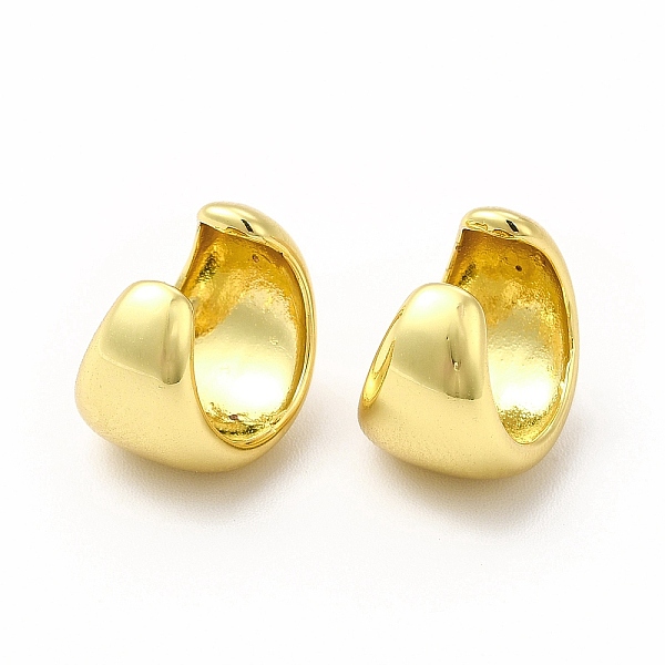 

PandaHall Rack Plating Brass Cuff Earrings for Women, Long-Lasting Plated, Lead Free & Cadmium Free, Real 18K Gold Plated, 12x14x10mm Brass