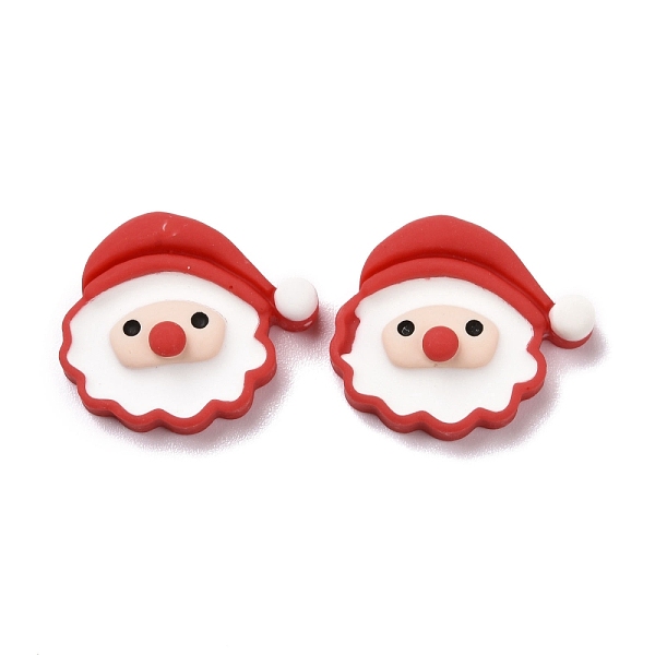 

PandaHall Christmas Theme Opaque Resin Cabochons, DIY Accessories, Santa Claus, Red, 21.5x25.5x8mm Resin Human Red