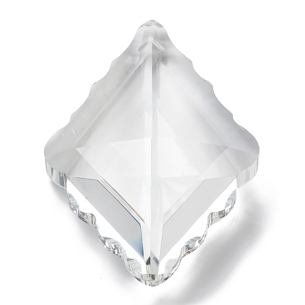 

PandaHall Transparent Glass Pendants, Faceted, Rhombus, for Chandelier Crystal Hanging Pendants, Clear, 73x52x23mm, Hole: 1.8mm Glass...