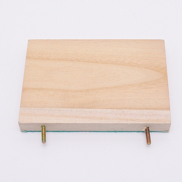 

PandaHall Wooden Grinding Board, Bird Perch Stand Platform, with Stainless Steel Findings, for Pet Parrot Hamster Squirrel Claw Mouth...