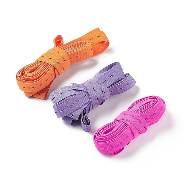 

PandaHall Adjustable Elastic Cord, Flat, Mixed Color, 19.5mm, 5m/pc Elastic Fibre Flat Multicolor