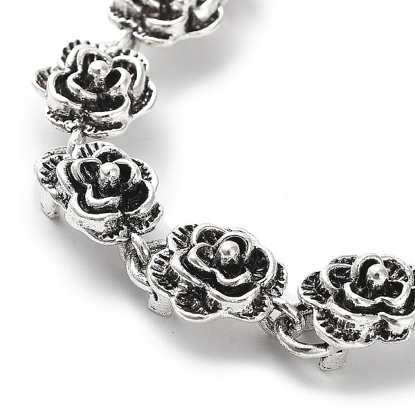 Винтажный браслет-цепочка из сплава с розами для женщин