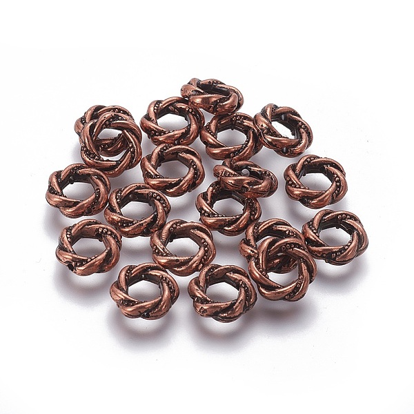

PandaHall CCB Plastic Linking Rings, Twisted Ring, Red Copper, 10.5x3.5mm, Hole: 5mm Plastic Ring