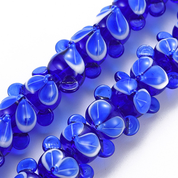 

PandaHall Handmade Bumpy Lampwork Beads Strands, Fox, Blue, 12~13x17~19.5x15~16mm, Hole: 2.5mm, about 40pcs/strand, 16.54 inch(42cm)...