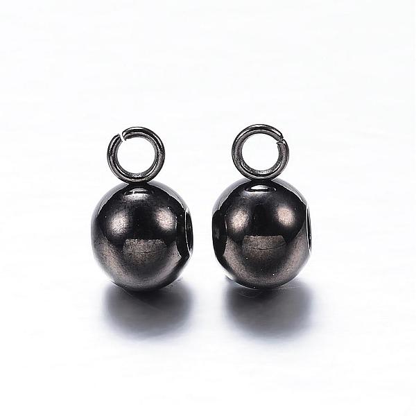 

PandaHall 304 Stainless Steel Tube Bails, Loop Bails, Round, Electrophoresis Black, 8.5x6x5mm, Hole: 2mm, Inner Diameter: 2mm 304 Stainless...