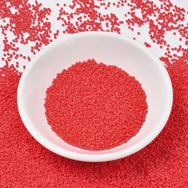 

PandaHall MIYUKI Delica Beads, Cylinder, Japanese Seed Beads, 11/0, (DB0757) Matte Opaque Vermillion Red, 1.3x1.6mm, Hole: 0.8mm, about...
