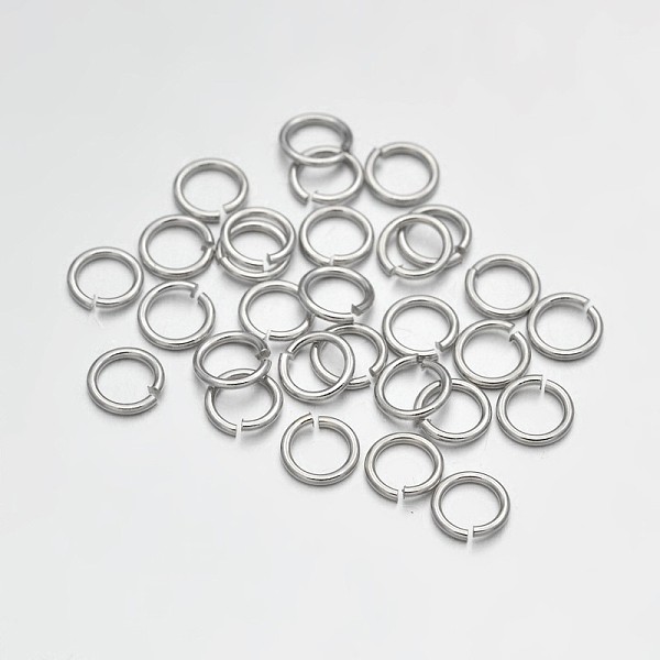 

PandaHall Brass Open Jump Rings, Platinum, 21 Gauge, 4x0.7mm, Inner Diameter: 2.2mm, about 11904pcs/500g Brass
