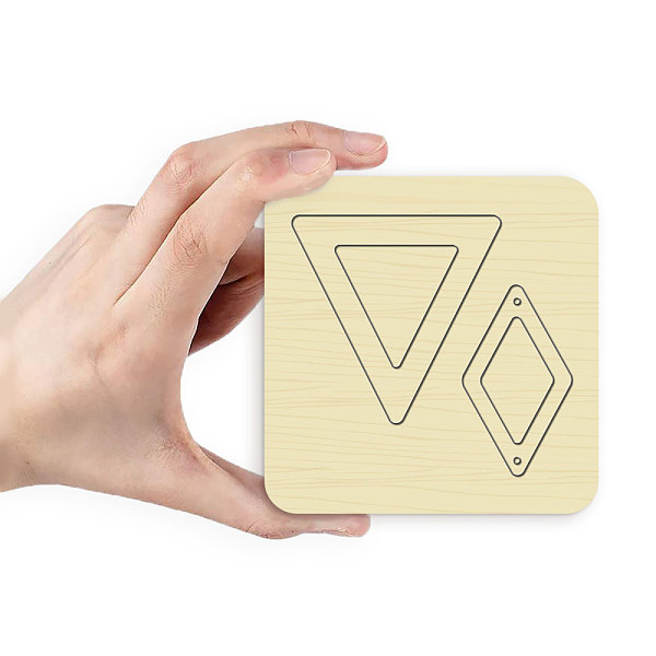 

PandaHall Wood Cutting Dies, with Steel, for DIY Scrapbooking/Photo Album, Decorative Embossing DIY Paper Card, Triangle & Rhombus Pattern...