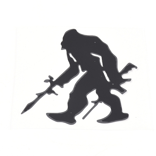 

PandaHall PET Sticker Car Decoration, Face Car Sticker, for Car Decoration, Monkey, Black, 90x75x0.3mm Plastic Monkey Black