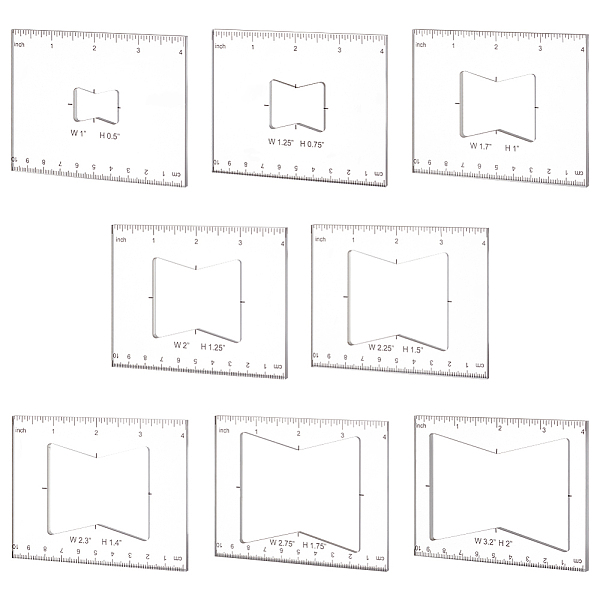 PH PandaHall Pack of 8 Router Template